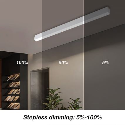 Brilagi - Plafonnier LED dimmable SLEEKLINE SMART LED/40W/230V 3000-6000K Wi-Fi Tuya blanc + télécommande