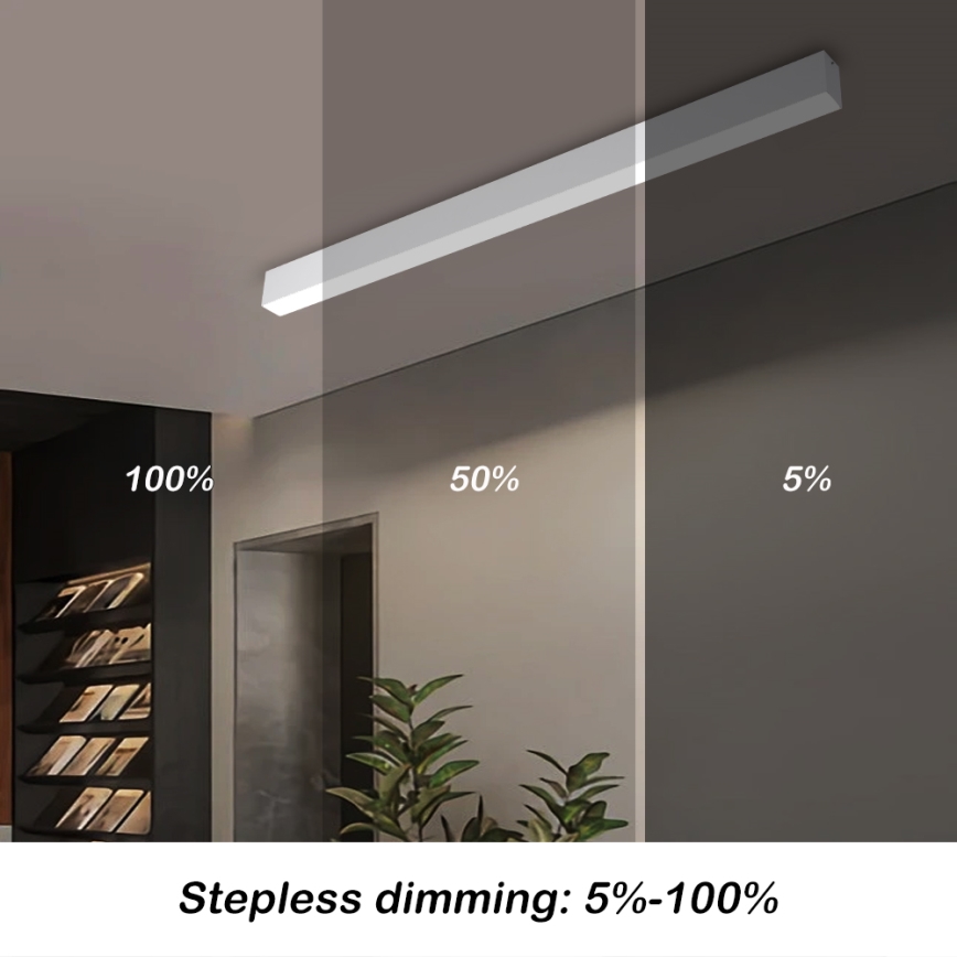Brilagi - Plafonnier LED dimmable SLEEKLINE SMART LED/40W/230V 3000-6000K Wi-Fi Tuya blanc + télécommande