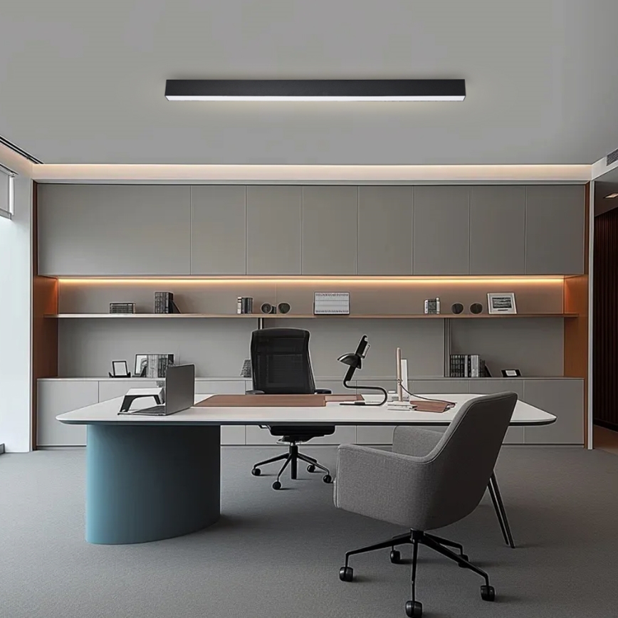 Brilagi - Plafonnier LED dimmable SLEEKLINE SMART LED/40W/230V 3000-6000K Wi-Fi Tuya noir + télécommande
