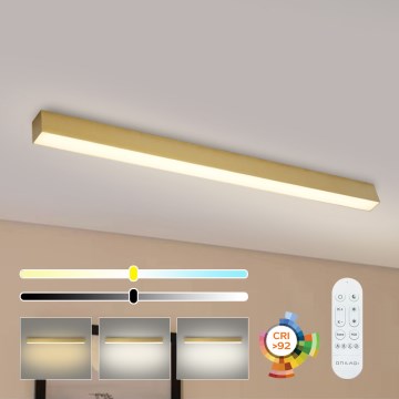 Brilagi - Plafonnier LED dimmable SLEEKLINE SMART LED/40W/230V 3000-6000K Wi-Fi Tuya doré + télécommande