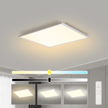 Brilagi - Plafonnier LED dimmable SLIMFRAME LED/36W/230V 45x45 cm 3000-6000K blanc + télécommande