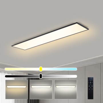 Brilagi - Plafonnier LED dimmable SLIMFRAME LED/58W/230V 120x30 cm 3000-6000K noir + télécommande