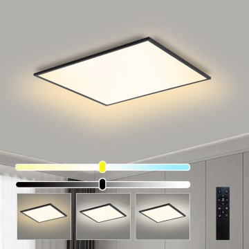 Brilagi - Plafonnier LED dimmable SLIMFRAME LED/58W/230V 60x60 cm 3000-6000K noir + télécommande