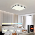 Brilagi - Plafonnier LED dimmable SMART LED/36W/230V 53x53 cm 3000-6000K Wi-Fi Tuya Beacon + télécommande