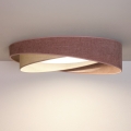 BRILAGI - Plafonnier LED dimmable VELVET TWIST LED/36W/230V 3000-6000K Ø 65 cm Wi-Fi Tuya Beacon rose/crème + télécommande
