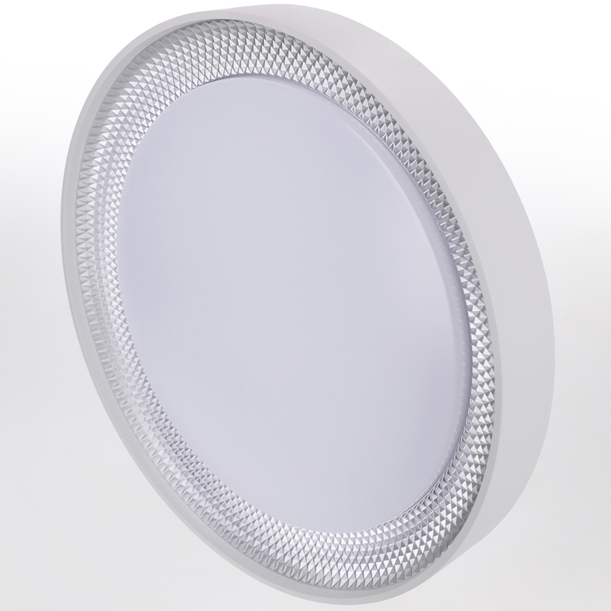Brilagi - Plafonnier LED dimmable WALDO LED/48W/230V 3000-6500K Ø 40 cm blanc/argenté + télécommande