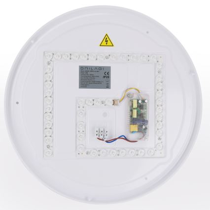 Brilagi - Plafonnier LED dimmable WALDO LED/48W/230V 3000-6500K Ø 40 cm blanc/argenté + télécommande