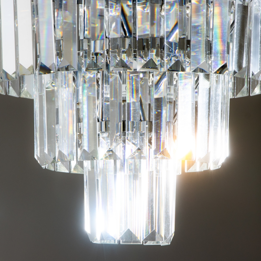 Brilagi - Plafonnier LED en cristal MOZART 5xE14/40W/230V Ø 40 cm chromé brillant