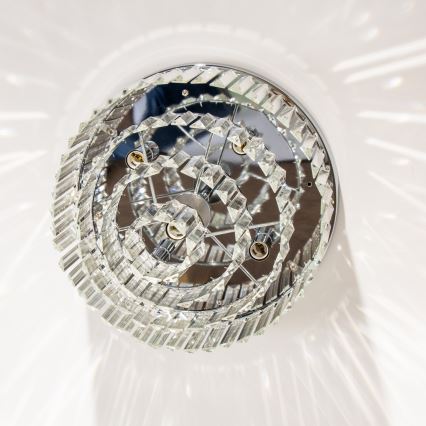 Brilagi - Plafonnier LED en cristal MOZART 5xE14/40W/230V Ø 40 cm chromé brillant