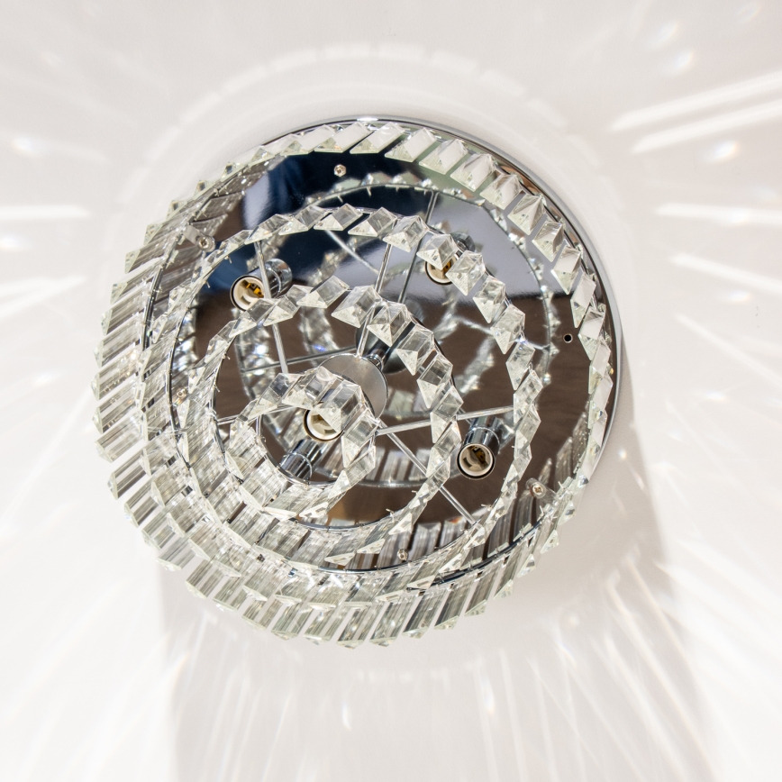 Brilagi - Plafonnier LED en cristal MOZART 5xE14/40W/230V Ø 40 cm chromé brillant
