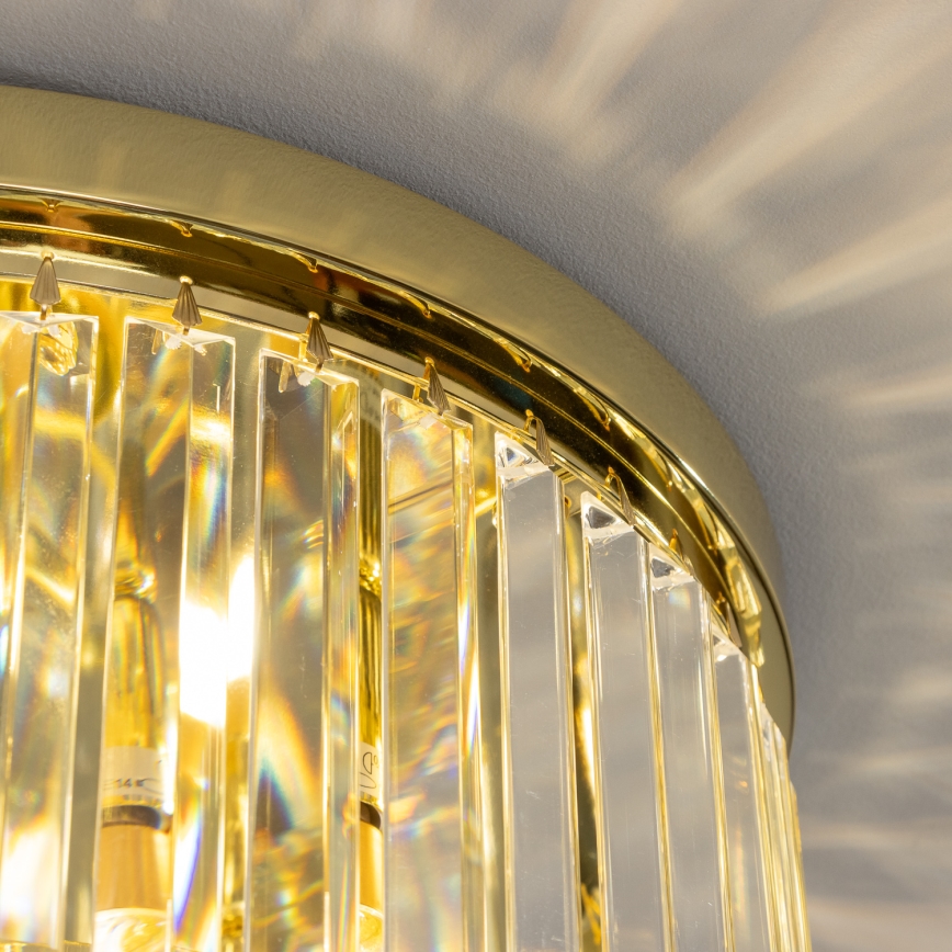 Brilagi - Plafonnier LED en cristal MOZART 5xE14/40W/230V Ø 40 cm doré