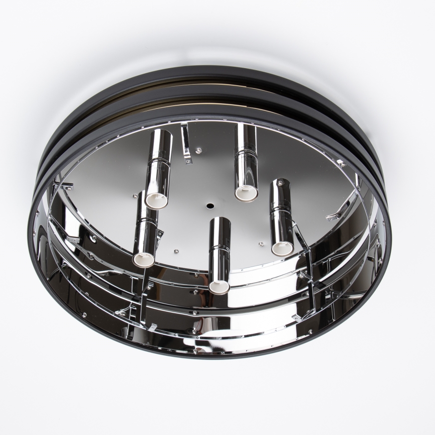 Brilagi - Plafonnier LED en cristal VELURE 5xE14/40W/230V Ø 46 cm noir