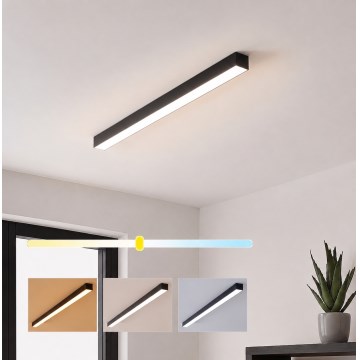 Brilagi - Plafonnier LED en saillie FULLDAY LED/20/30/40W/230V 2700/4000/6000K 120 cm UGR19 noir