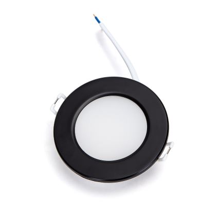 Brilagi - Plafonnier LED encastré pour salle de bains LED/4,8W/230V 6000K noir IP65