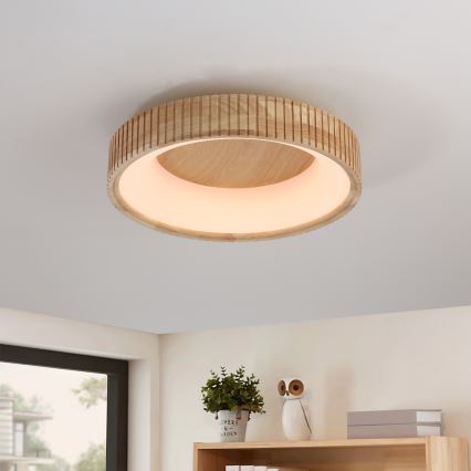 Brilagi - Plafonnier LED FALCON WOOD MODERN LED/30W/230V 3000/4000/6000K Ø 45 cm bois