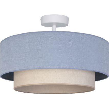 Brilagi - Plafonnier LED fixé en surface BOHO ECO 1xE27/10W/230V Ø 40 cm bleu/crème