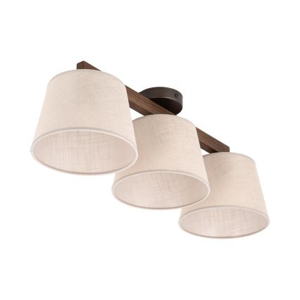 BRILAGI - Plafonnier LED LATTE à montage en surface 3xE27/15W/230V pin/beige