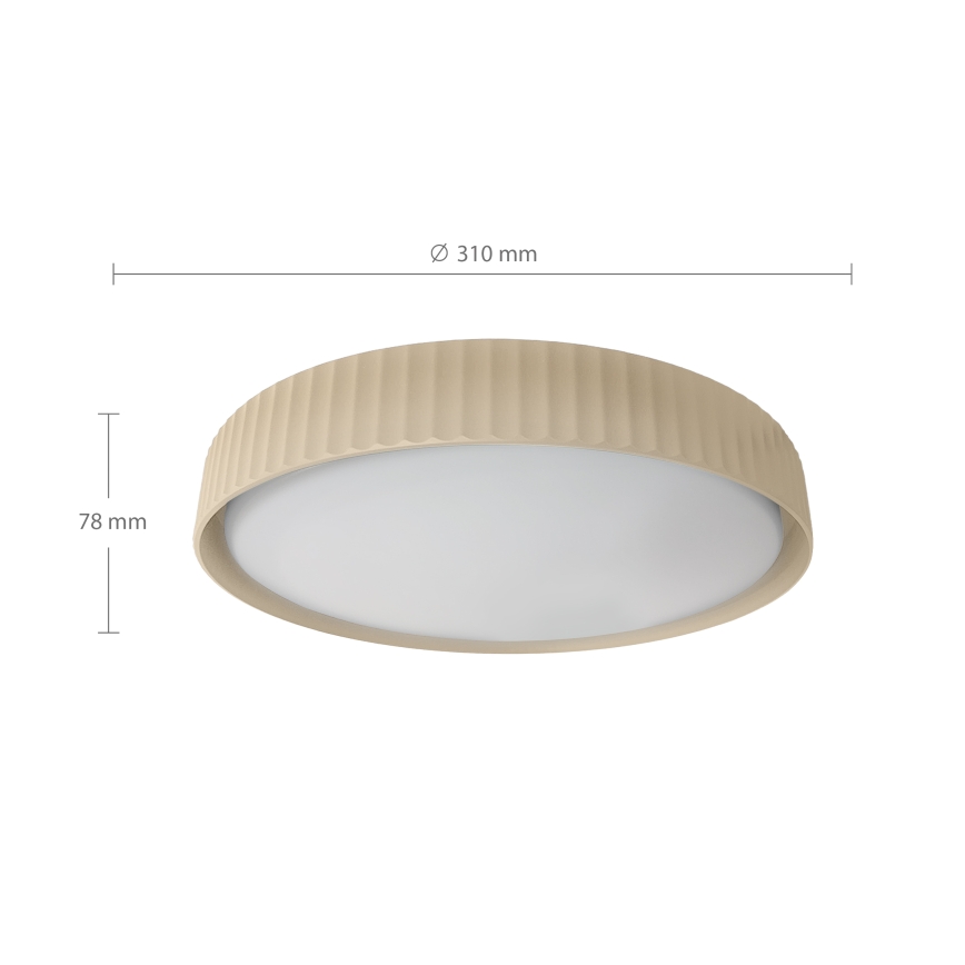 Brilagi - Plafonnier LED LUCIA LED/24W/230V Ø 31 cm beige