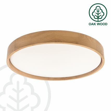 Brilagi - Plafonnier LED MANAROLA PLAIN 36W/230V 3000K Ø 48 cm, finition chêne