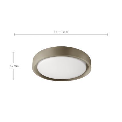 Brilagi - Plafonnier LED MATTEO LED/24W/230V Ø 31 cm taupe