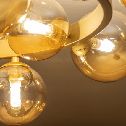 Brilagi - Plafonnier LED MILLA 10xG9/3W/230V doré