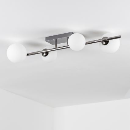 Brilagi - Plafonnier LED MILLA 4xG9/3W/230V chrome brillant/blanc