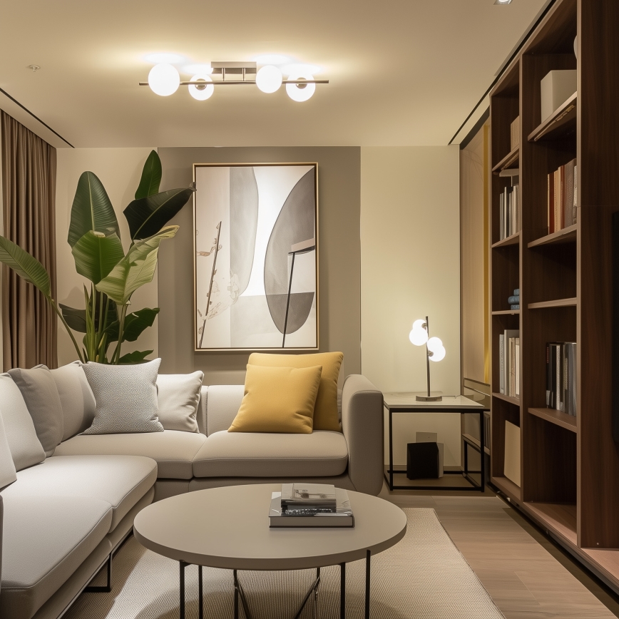 Brilagi - Plafonnier LED MILLA 4xG9/3W/230V chrome brillant/blanc