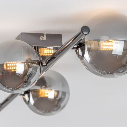 Brilagi - Plafonnier LED MILLA 4xG9/3W/230V chrome brillant/fumé