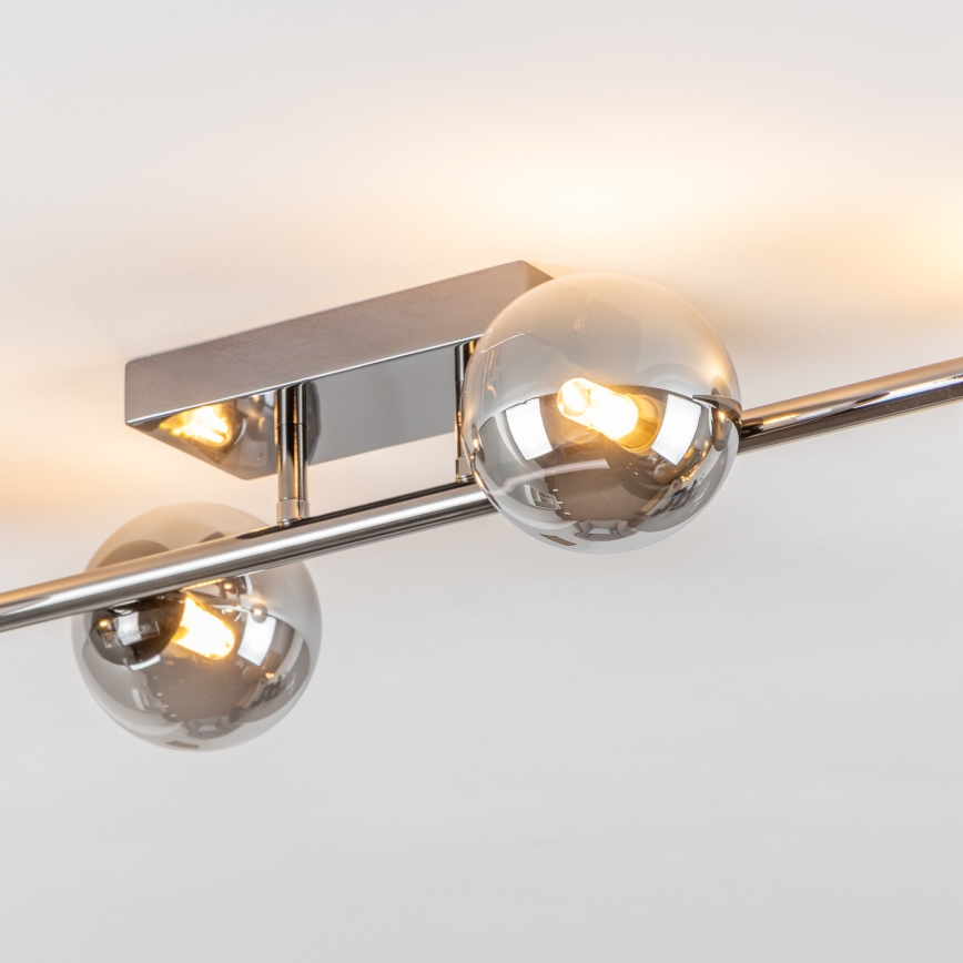 Brilagi - Plafonnier LED MILLA 4xG9/3W/230V chrome brillant/fumé