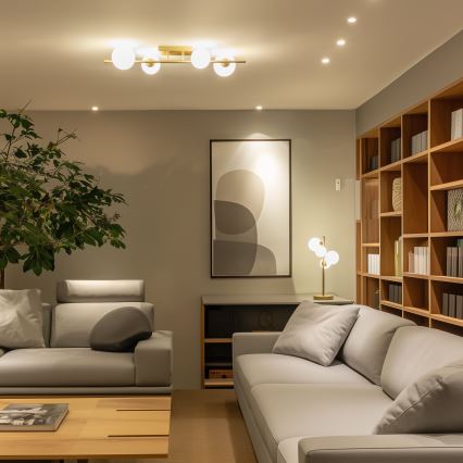 Brilagi - Plafonnier LED MILLA 4xG9/3W/230V doré/blanc