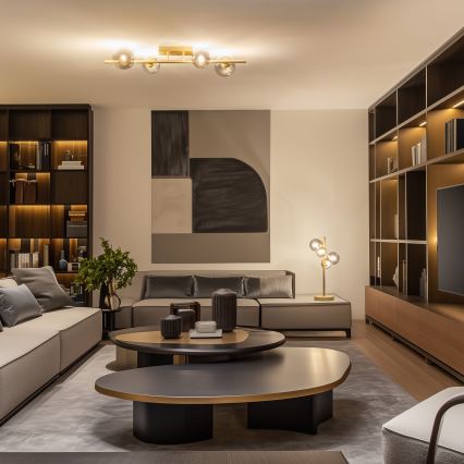 Brilagi - Plafonnier LED MILLA 4xG9/3W/230V doré/fumé