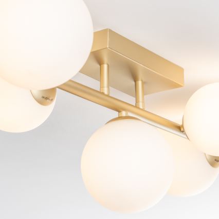 Brilagi - Plafonnier LED MILLA 7xG9/3W/230V doré/blanc