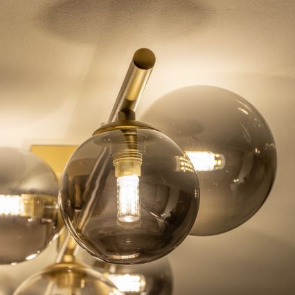 Brilagi - Plafonnier LED MILLA 7xG9/3W/230V doré/fumé