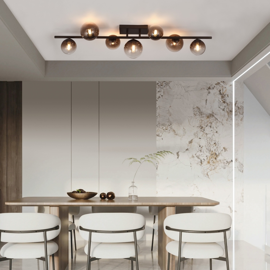 Brilagi - Plafonnier LED MILLA 7xG9/3W/230V marron/marron fumé