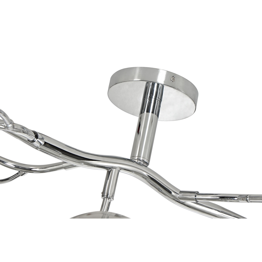 Brilagi - Plafonnier LED MISTEL 15xG9/3W/230V chrome brillant/fumé