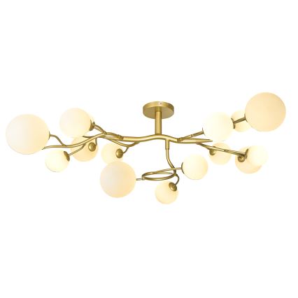 Brilagi - Plafonnier LED MISTEL 15xG9/3W/230V doré/blanc