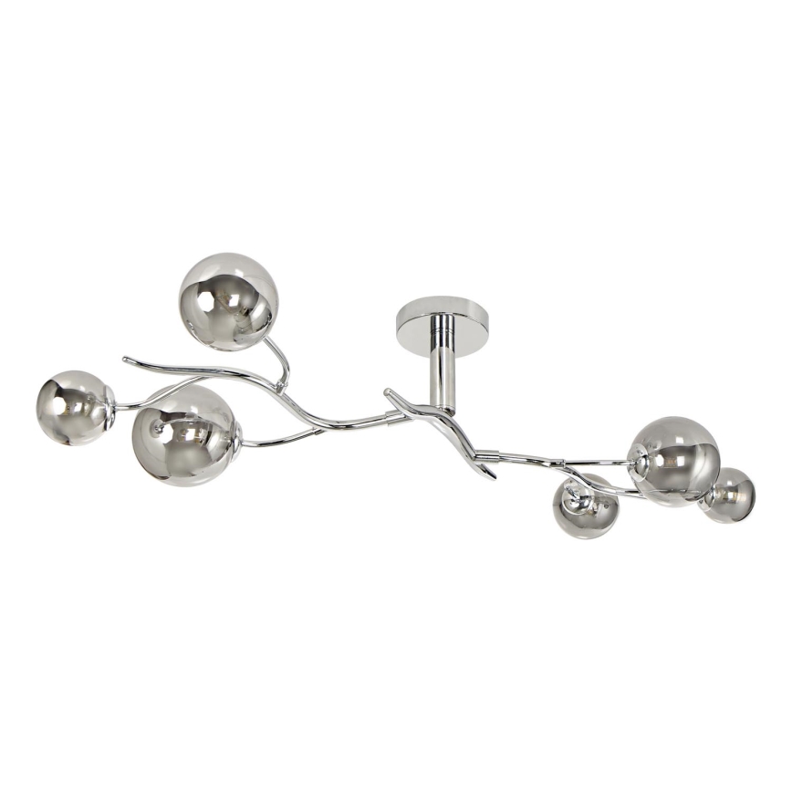 Brilagi - Plafonnier LED MISTEL 6xG9/3W/230V chrome brillant/fumé