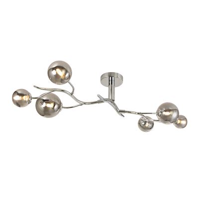 Brilagi - Plafonnier LED MISTEL 6xG9/3W/230V chrome brillant/fumé