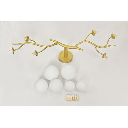 Brilagi - Plafonnier LED MISTEL 6xG9/3W/230V doré/blanc