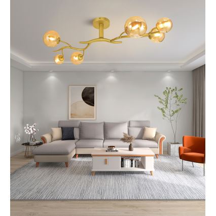 Brilagi - Plafonnier LED MISTEL 6xG9/3W/230V doré