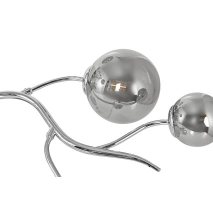 Brilagi - Plafonnier LED MISTEL 9xG9/3W/230V chrome brillant/fumé