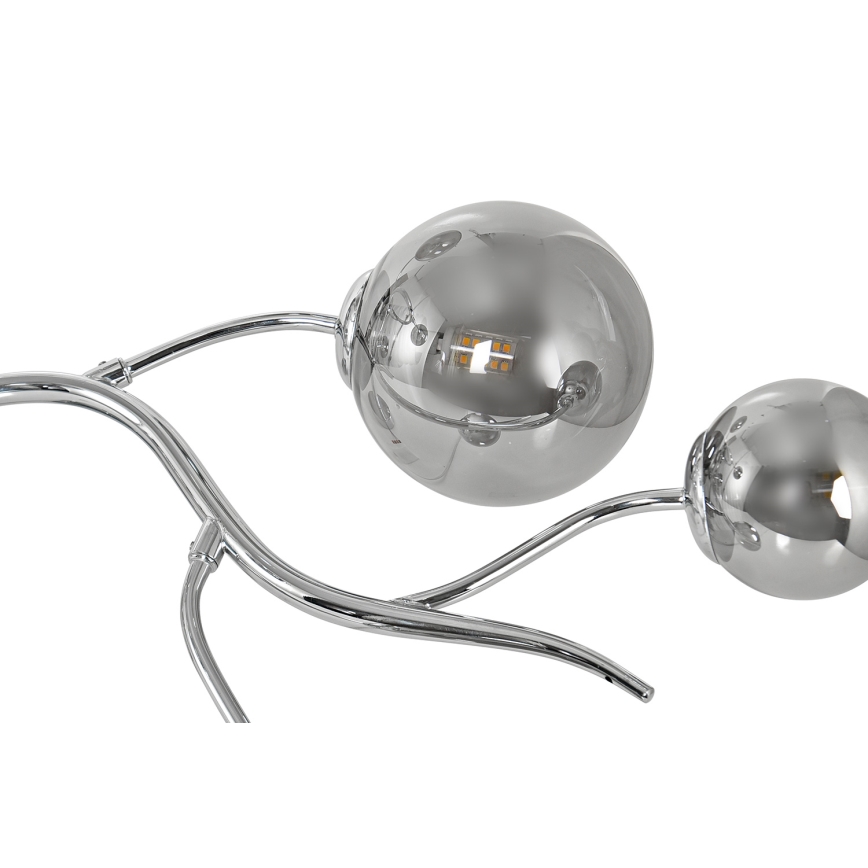 Brilagi - Plafonnier LED MISTEL 9xG9/3W/230V chrome brillant/fumé