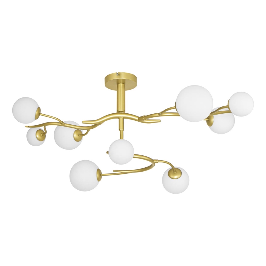 Brilagi - Plafonnier LED MISTEL 9xG9/3W/230V doré/blanc