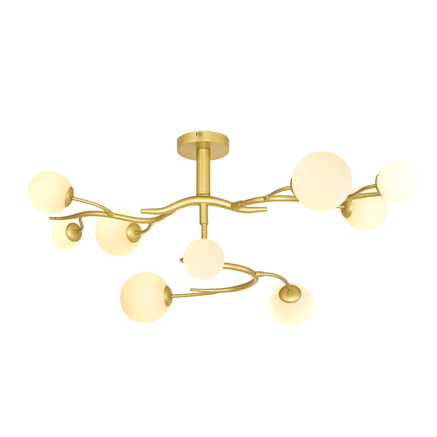 Brilagi - Plafonnier LED MISTEL 9xG9/3W/230V doré/blanc