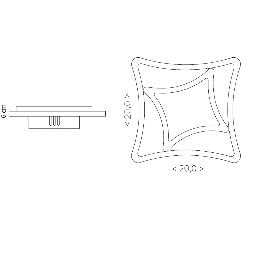 Brilagi - Plafonnier LED MODERN MINI 24W/230V 3000/4000/6000K
