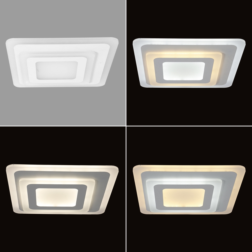 Brilagi - Plafonnier LED dimmable MODERN MINI LED/65W/230V 3000-6000K 37x37 cm + télécommande