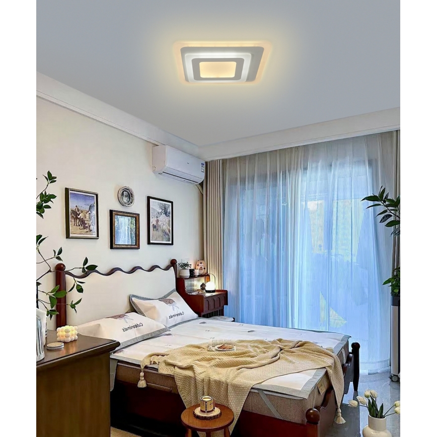 Brilagi - Plafonnier LED dimmable MODERN MINI LED/65W/230V 3000-6000K 37x37 cm + télécommande