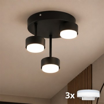 Brilagi - Plafonnier LED MONO 3xGX53/30W/230V noir