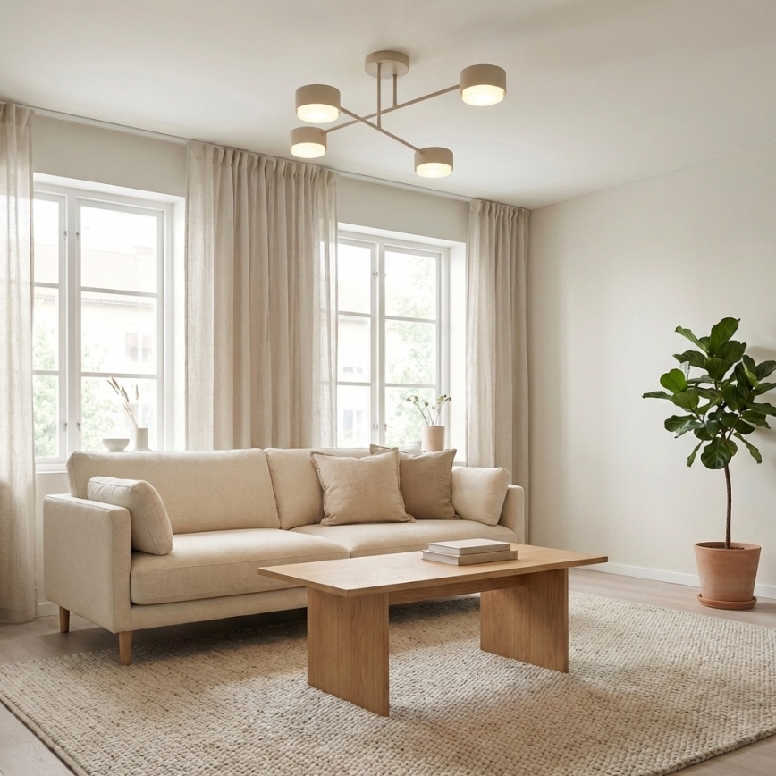 Brilagi - Plafonnier LED MONO 4xGX53/30W/230V, beige