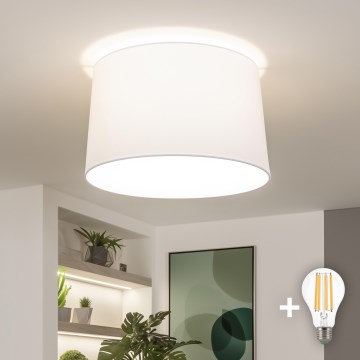 Brilagi - Plafonnier LED monté en surface CERIA, 1 x E27 / 40 W / 230 V, Ø 45 cm, blanc